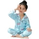 thumbnail image 5 of Pijamas para niñas Primavera y otoño Manga larga Niños Delgados Grandes Niños Princesa Niñas Traje de casa Solapa Ropa exterior, 5 of 6