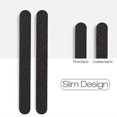 thumbnail image 4 of Limas de uñas de doble cara lavables negras de grano 100/180, pulidoras de uñas de grano natural, 100 unidades, 4 of 5