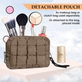 thumbnail image 4 of Puffer Tote Bags Adjustable Shoulder Strap Curry, 4 of 7