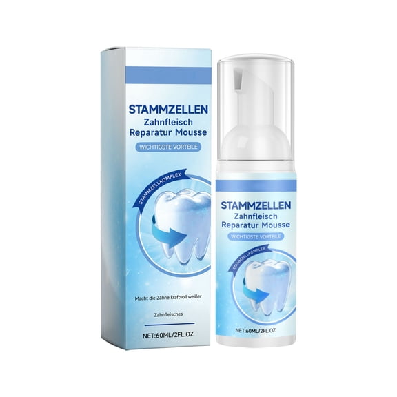 Tooth Mousse - Stem Cell Gum Repair Mouss, Stem Cell Mouss, Promotes Tooth Growth, Removes Tartar, Strengthens Gums, Cleans Thoroughly and Ensures Fresh Breath