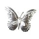thumbnail image 1 of Decoración de pared de mariposa de metal, escultura decorativa de mariposas para dormitorio plata, 1 of 9