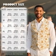 thumbnail image 6 of Uorisanigo Yellow Cowboy Men's Suit Vest Size M V Neck Mens Vests Casual Dress with Pockets Lightweight Waistcoat Casual Vest Fashion for Men, 6 of 7
