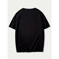 thumbnail image 2 of Camiseta con estampado de ¡PEW PEW MADAFAKAS! de hombros caídos, informal, de cuello redondo y manga corta, con estampado de gato de dibujos animados, ideal para el día a día, para adultos, hombres, m, 2 of 6