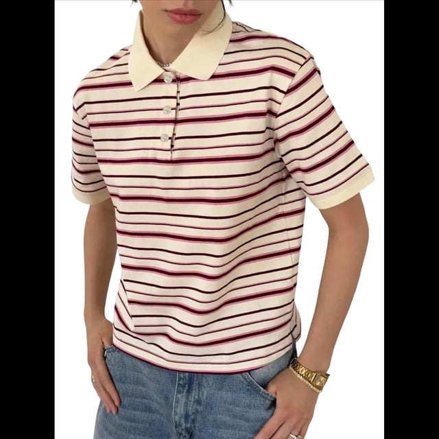 Blusas Informales de Corta para Mujer, Estilo Ejecutivo, con Cuello en V, para Verano, 2025, con Cuello Básico Ajustado Albaricoque S