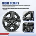 thumbnail image 5 of 4Pcs/Set Cover Hubcaps,16 inch Hubcaps Wheel Rims Cover for 2013-2018 Toyota Rav4 Compatible with Steel Wheels And Snap on Installation PP Material（17-inch,Matte Black Painted), 5 of 7