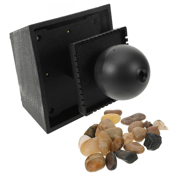 UPKOCH 1Pack Decorative Table-Top Water Fountains Tabletop Fountain Black Resin Chinese Style For Home 11.8x4.5x4.5in