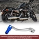 thumbnail image 5 of Palanca de cambio de motocicleta plegable para Kayo T6, aleación de aluminio, palanca de cambio con cabeza azul tono plateado, 5 of 6