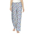 thumbnail image 2 of Picia Sailboats And Seagulls Womens Soft Woven Cotton Elastic Waistband Sleep Pajama Pant Lounge Sleep Pant With Pockets And Drawstring-Large, 2 of 9