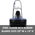 thumbnail image 5 of Open Box Snow Joe Electric Snow Blower, 22-Inch 14.5-Amp Single Stage, LED Light, SJ626E, 5 of 10