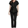 thumbnail image 6 of Nursing Scrubs Sets Accessories Nurse Tops Pants Set for Female Workers Size Black, 6 of 8
