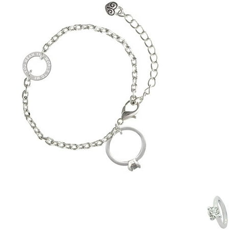 Large Engagement Ring with Crystal - You Mean the World Ring Zoe Bracelet