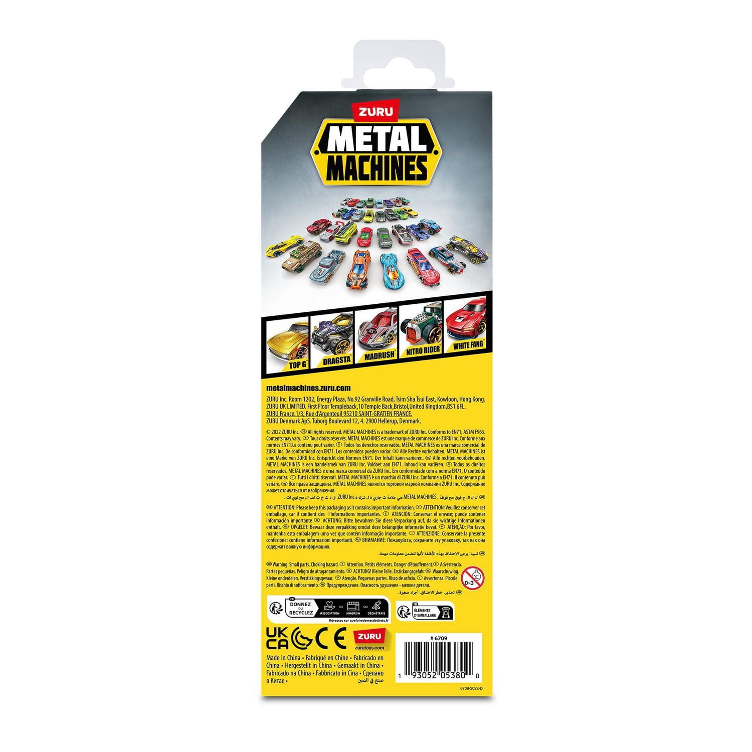 Metal Machines Mini Racing Car Toy 5 Pack Series 2 by ZURU (Styles May Vary)