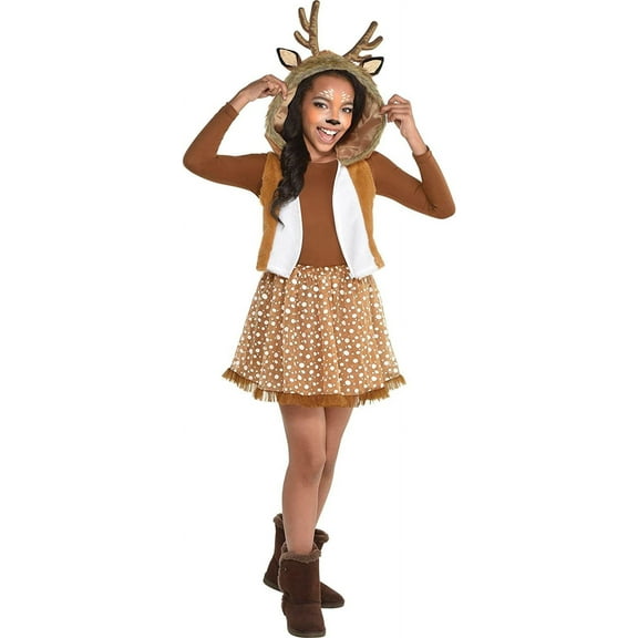Oh Deer Girls Child Wild Animal Cute Halloween Costume-L