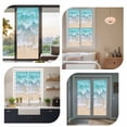 thumbnail image 7 of Summer Coastal Window Privacy Film Teal Beach Ocean Wave Decorative Glass Window Film UV Blocking Static Cling Non-Adhesive Sticker Covering for Home Door 17.7 x 39.3 inches, 7 of 7