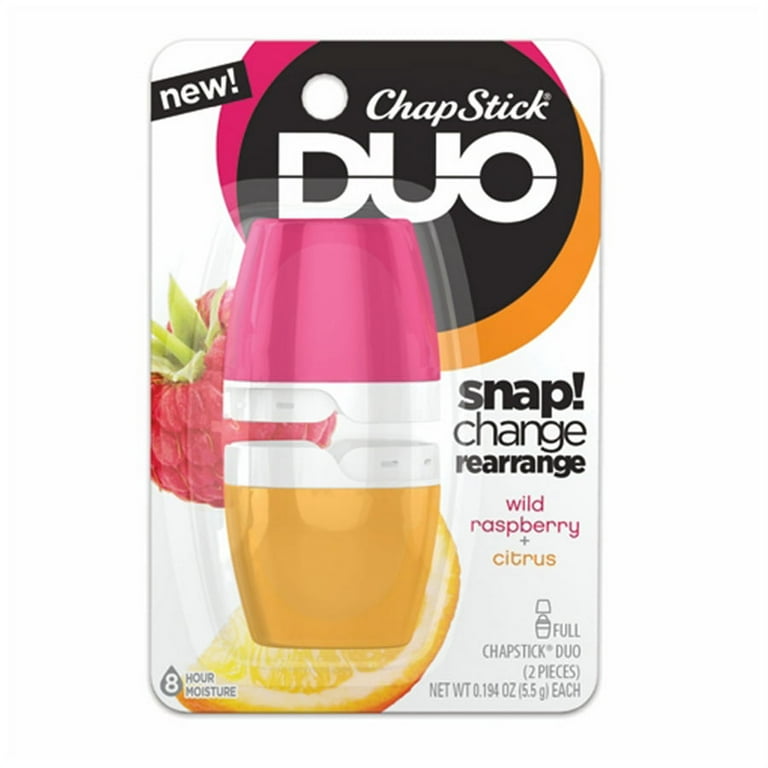 ChapStick® DUO Wild Raspberry + Citrus Lip Balms 2-0.194 oz