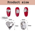 thumbnail image 2 of 100 piezas de diamantes de imitación para uñas, gemas para decoración de uñas, cristales artesanales, decoraciones de vidrio, conjunto de decoración para la cara, ropa y zapatos, 2 of 6