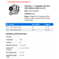 thumbnail image 2 of Alternator 1 - Compatible with 2001 - 2004 Cadillac Seville 4.6L V8 - Autopart Premium, 2 of 2