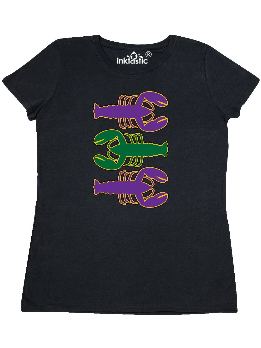 INKtastic - Mardi Gras Celebration Funny Crawfish Women's T-Shirt - Walmart.com - Walmart.com