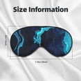 thumbnail image 5 of Goofa Blue Marble And Gold Printed Sleep Eye Mask for Men Women, Zero Eye Pressure Sleeping Mask, Light Blocking Night Blindfold, Soft Eye Shade Cover, 5 of 7