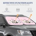 thumbnail image 2 of Lsque Cute Cats 2 PCS Windshield Sun Shade | CarFoldable Window Covers | Car Accessories Reflect UV for Universal Cars SUV Truck | Medium, 2 of 7