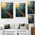 thumbnail image 3 of Designart "Spiraling In Golden Twilight" Abstract Spirals Picture Framed Canvas Prints, 3 of 5