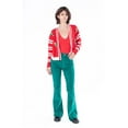 thumbnail image 3 of Candy Cane Cardigan - Festive Red Christmas Sweater, 3 of 4