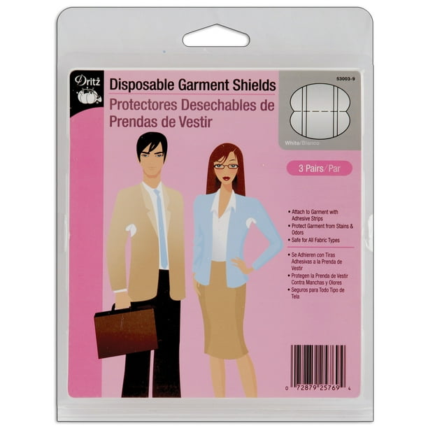 Dritz Disposable Garment Shields 3 Pairs White