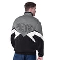 thumbnail image 2 of Men's Starter Gray/Black Brooklyn Nets Rush Applique Full-Zip Track Jacket, 2 of 2