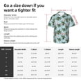 thumbnail image 5 of Pofeuu Flamingos And Palms Print Hawaiian Shirt for Men Sleeves Casual Button Down Summer Beach Dress Shirts T-Shirts,Medium, 5 of 7