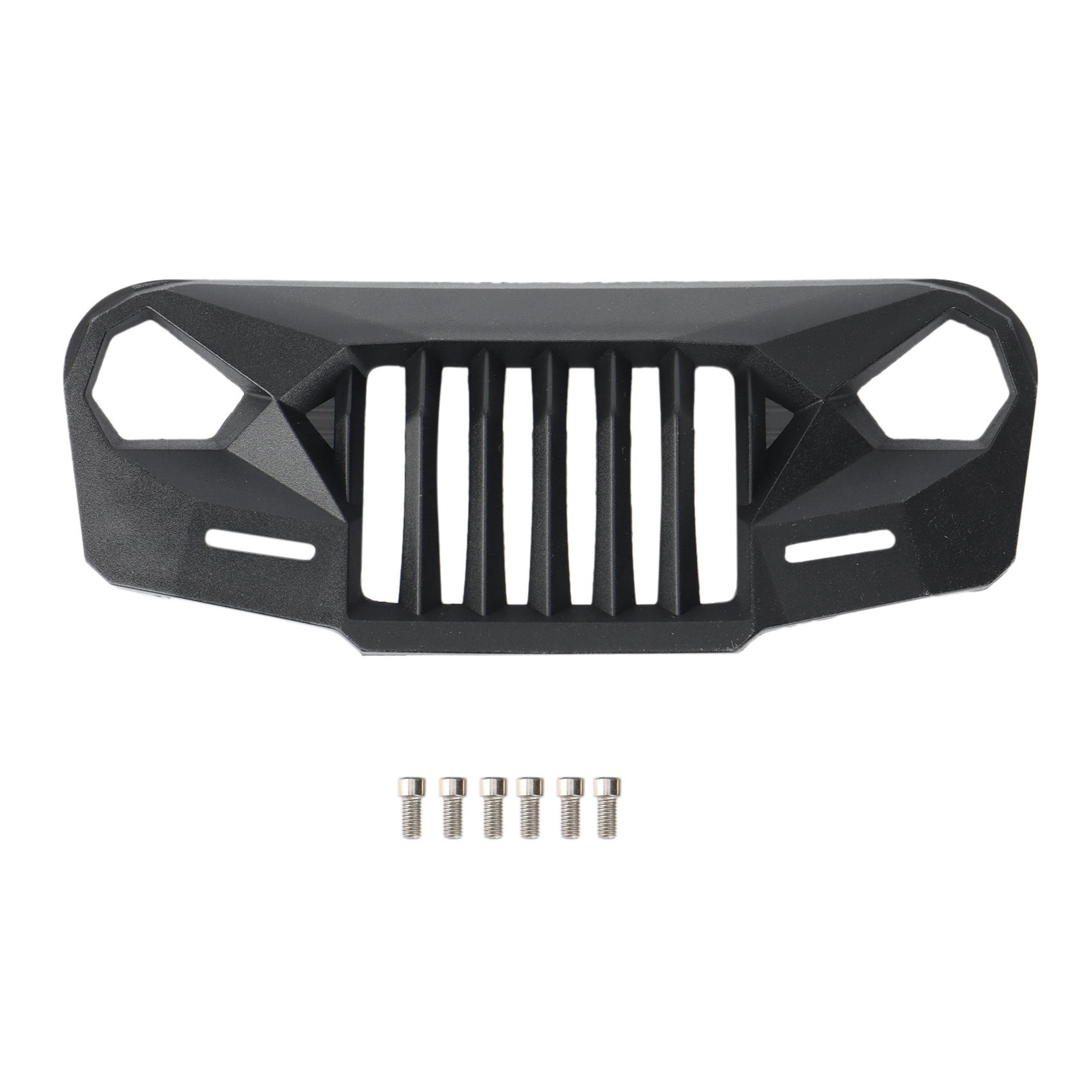Xigeapg Ms Anger Front Face Grating Grille for 1/10 RC Crawler Car Axial  SCX10 II III 90046 AXI03007 Jeep Wrangler Body Parts 