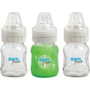Glass Bottle 5 oz 3-Pack with Bonus Silicone Sleeve