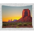 thumbnail image 1 of House Decor Tapestry, Sunset in Famous Grand Canyon Archaic Natural Wonders of World Heritage Photo, Wall Hanging for Bedroom Living Room Dorm Decor, 80W X 60L Inches, Red Yellow, by Ambesonne, 1 of 2