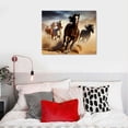thumbnail image 4 of Nawypu Posters Modern Animal Picture Canvas Painting Room Decoration-Horse Wall Art Print for Living Room Home Decor-Set of, 4 of 4