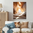 thumbnail image 2 of Designart "Aerial Dance Over the Desert III" Desert Metal Art Living Room, 2 of 5