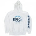 thumbnail image 3 of Busch Light Beer Logo White Colorway Hoodie-Medium, 3 of 5
