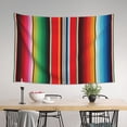 thumbnail image 4 of Easygdp Mexican Serape Blanket Stripes Tapestry Wall Hanging, Wall Tapestries for Bedroom Aesthetic Living Room Office Decor 60x40in, 4 of 8