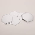 thumbnail image 3 of 12 Uds espejo acrílico pegatinas de pared autoadhesivo extraíble Hexagonal hoja de espejo decorativa para el hogar sala de estar dormitorio decoración Adepaton LKX-1091-3, 3 of 8