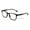 Matte Black, variant on Lightweight Men Progressive Bifocal Reading Glasses – No Line, No Bubble – Clear Zero Power on Top Readers CR01 +1.25