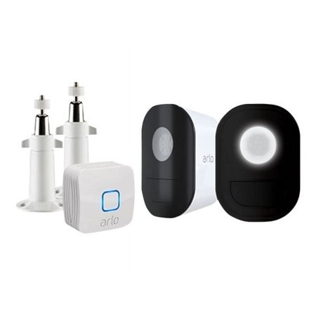 Arlo - Indoor/Outdoor Smart Home Security Lights. Wire-Free, Weather Resistant, Motion Sensor, Rechargeable (2-Pack) ALS1102B-100NAS