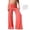 Orange CC9, variant on 2026 Coral Foldover Pants - On-Trend Solid Wide Leg Yoga Pants - Loose Fit Lounge Pants with Ruched Waist - Soft Breathable Activewear for Sports & Everyday