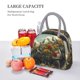 thumbnail image 5 of Balery Floral Rhino With Birds Bolsa de Almuerzo para Mujeres, Caja de Almuerzo, Bolsa de Almuerzo Pequeña Impermeable, Tote de Almuerzo Reutilizable con Gran Capacidad, 5 of 6