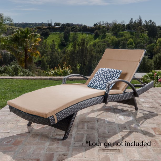 Anthony Outdoor Chaise Lounge Cushion Caramel Walmart Com Walmart Com