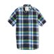 thumbnail image 1 of Aeropostale - Camisa con botones de popelina a cuadros para hombre, azul, grande, 1 of 1
