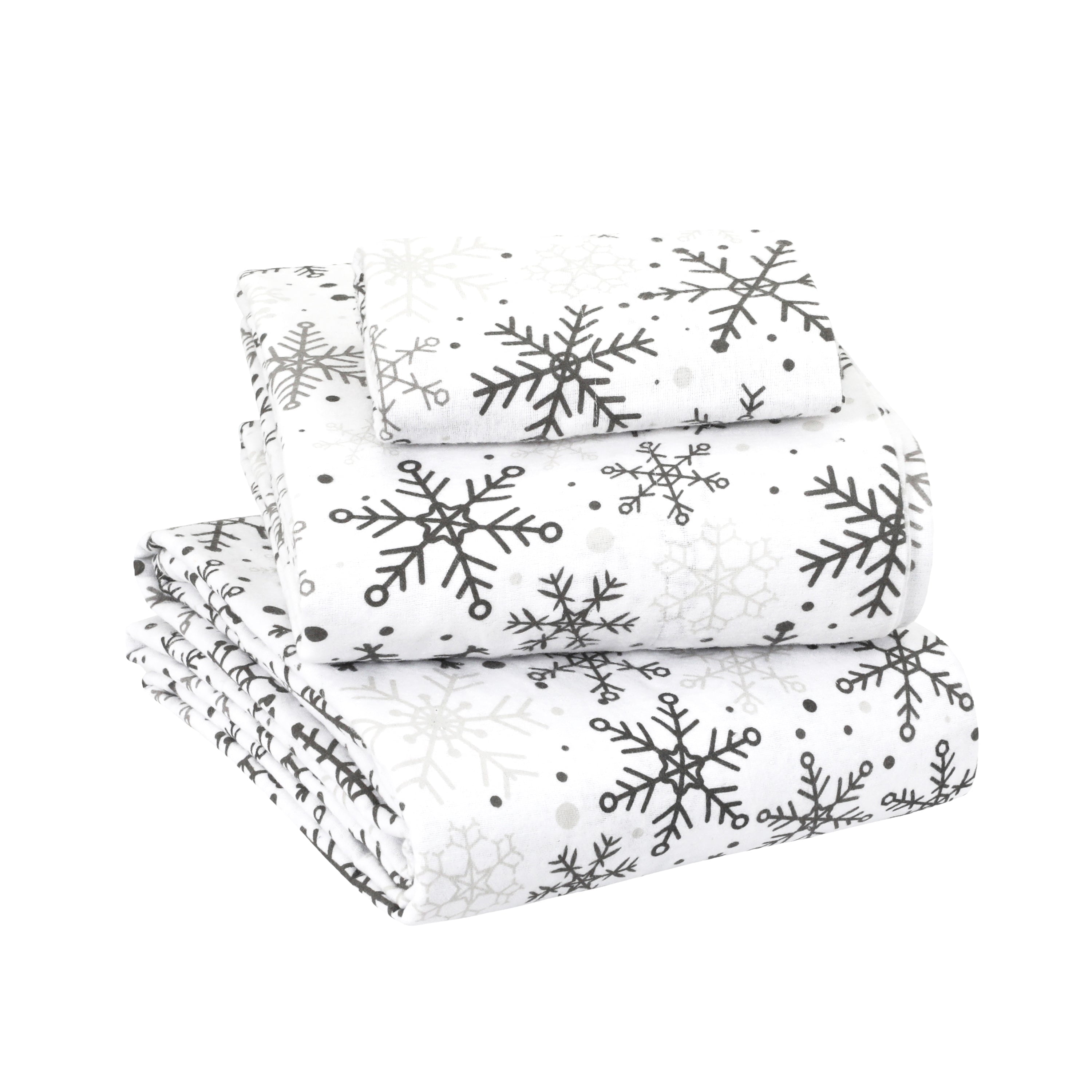 Sleepdown 100 Cotton Twin XL Sheet Set 160 GSM Soft and Cozy Flannel