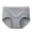 Gray, variant on Women's High Waist Floral Print Briefs, Stretch Seamless Tummy Hip Lift Body Shaping Underpants M-2XL