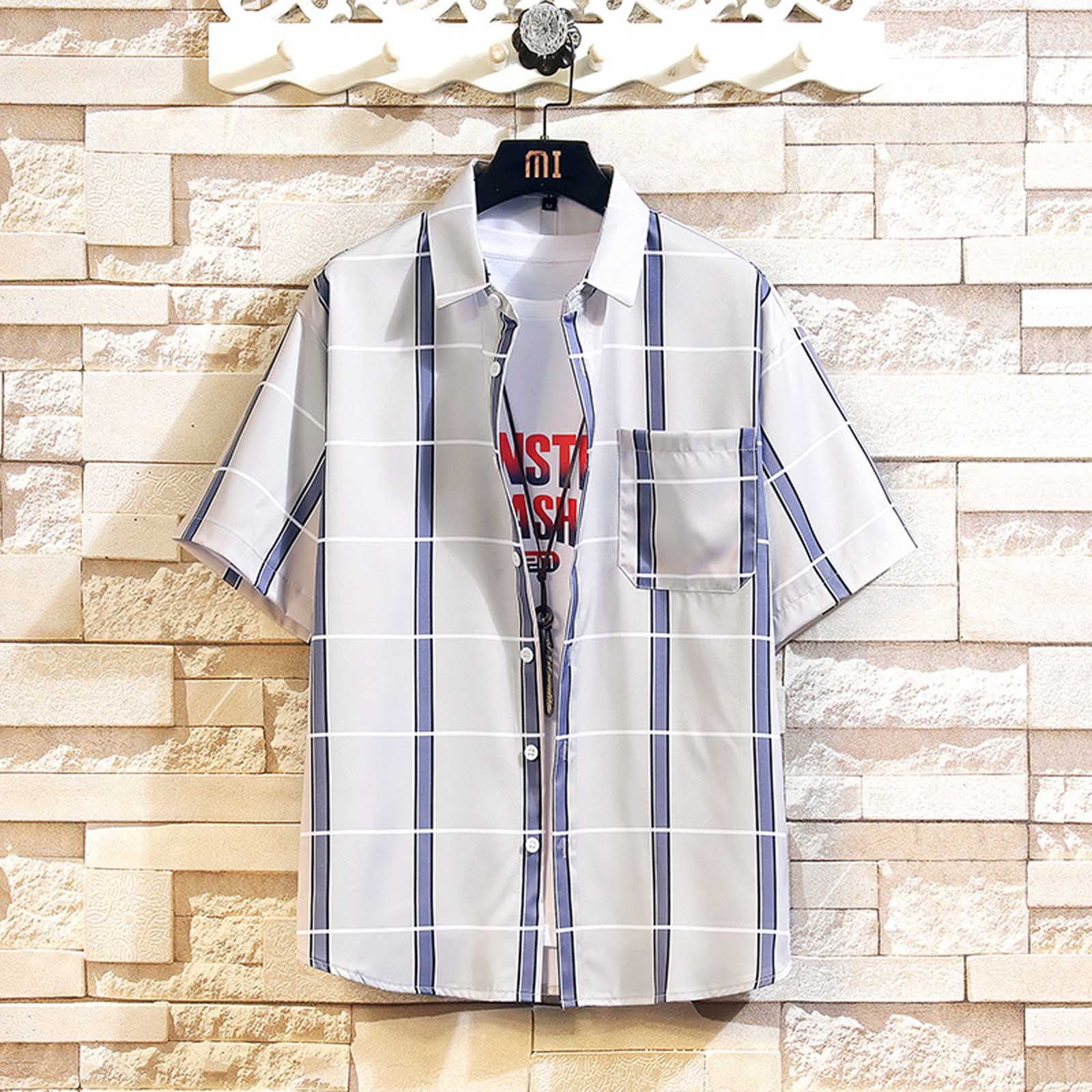 mens short sleeve pattern shirts