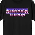 thumbnail image 2 of Stranger Things Ombre Logo Tee – Black Short Sleeve T-Shirt-Small, 2 of 4