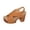 Light Brown, variant on Studded Platform Block Heel Sandals, Women's Sandals Chunky High Heels Opentoe Summer Breathable Adjustable Orthotic Walking Shoes for Beach Travel Metal Embellishments Outdoor Wedges Shoes, Red 6