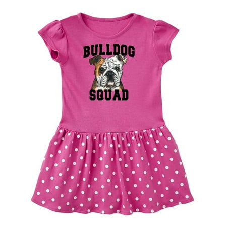 

Inktastic Dog Bulldog Squad Gift Toddler Girl Dress