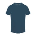 thumbnail image 5 of IYTR Men's Crew Neck Short Sleeve Slim Fit Muscle T-Shirt Textured Pattern Casual Summer Gym Workout Athletic Solid Color Tee (Blue,M), 5 of 7